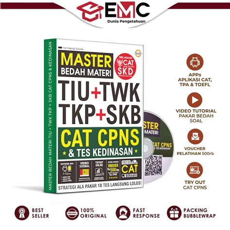 Jual Emc Buku Cpns Promo Master Bedah Materi Tiu Twk Tkp