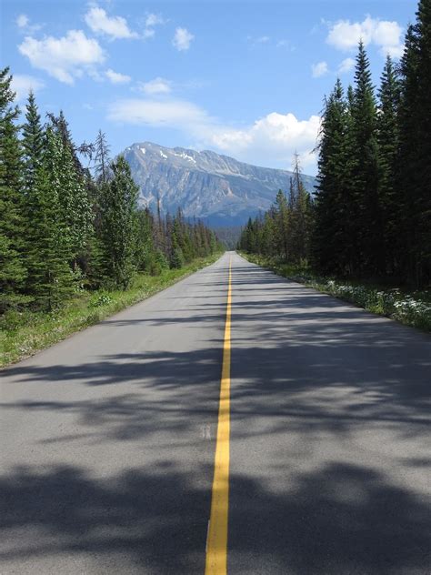 The view from here: Highway 93A south of Jasper, Alberta