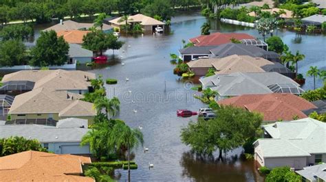 Flooding In Florida Caused By Tropical Storm From Hurricane Rainfall