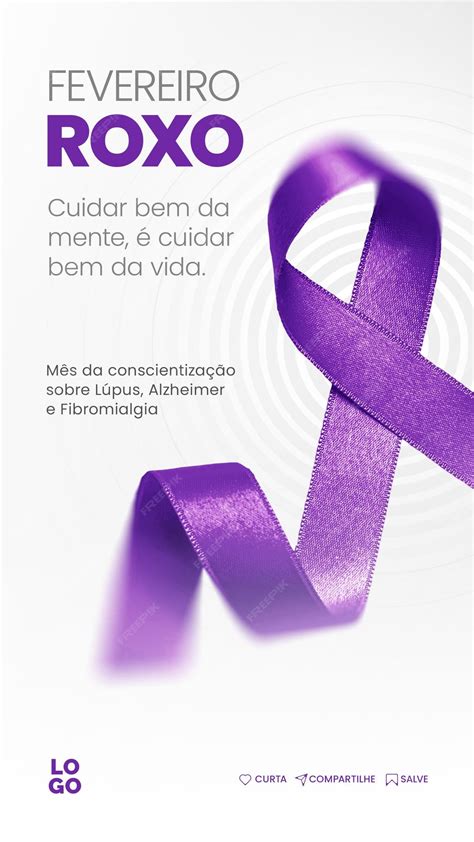 Premium Psd Campanha Fevereiro Roxo Social Media Purple February