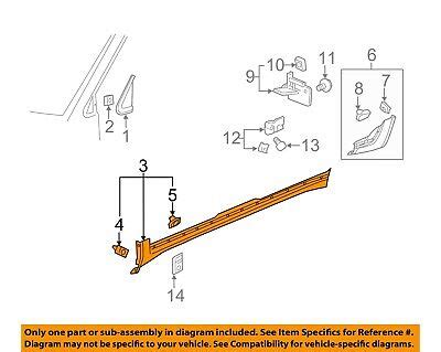 Buick Gm Oem Enclave Exterior Rocker Molding Left Ebay