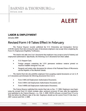 Fillable Online Revised Form I Takes Effect In February Barnes