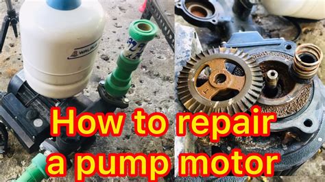 How To Repair A Pump Motor Youtube