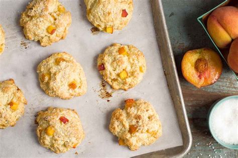 Tender Peach Scones Recipe King Arthur Baking