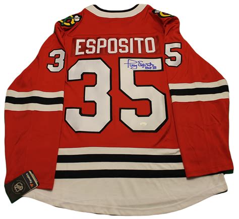 Tony Esposito Signed Home Jersey Amcmemorabilia