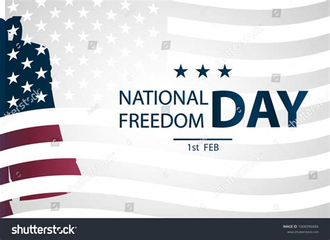 1st February National Freedom Day Illustration Stock Illustration