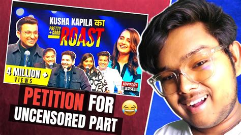 ‪samay Raina Roast Kusha Kapila On Pretty Good Roast Show Full Reaction