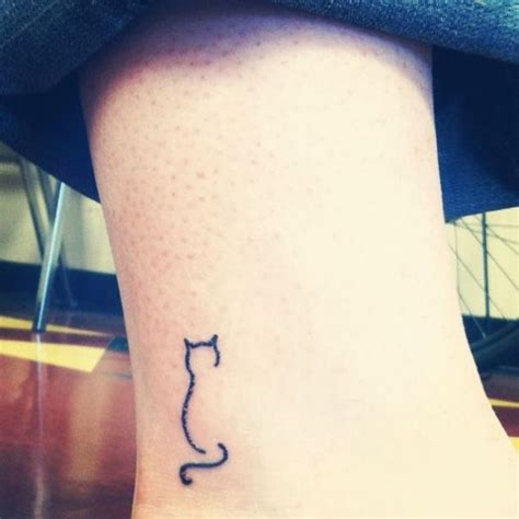 Tatuagens Minimalistas Inspiradas Em Gatos Silhouette Tattoos Cat