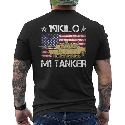 19Kilo M1 Tanker Vintage Army Armor Branch Mos Men's Back Print T-shirt ...