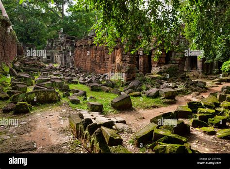 Preah Khanprah Khan Sacred Sword Is A Temple At Angkor Cambodia