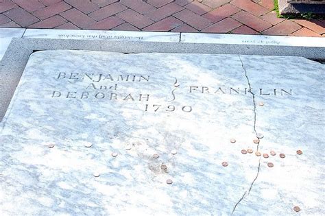 Benjamin And Deborah Franklin Gravestone Tombstone Bluffton