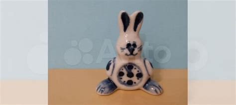 Гжель фигурка зайца купить в Москве | Хобби и отдых | Авито