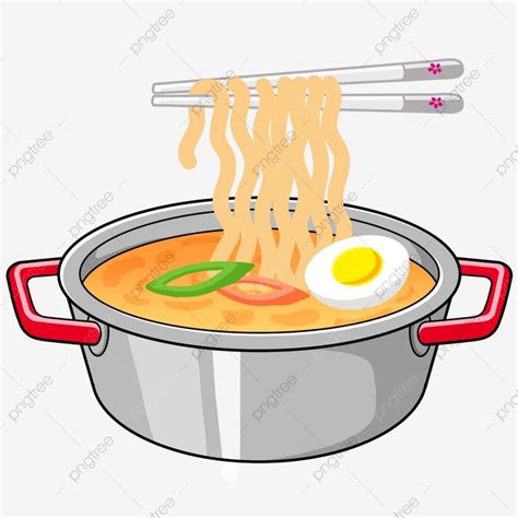 Memasak Ilustrasi Kartun Mie Memasak Mie Mie Lezat Semacam Spageti