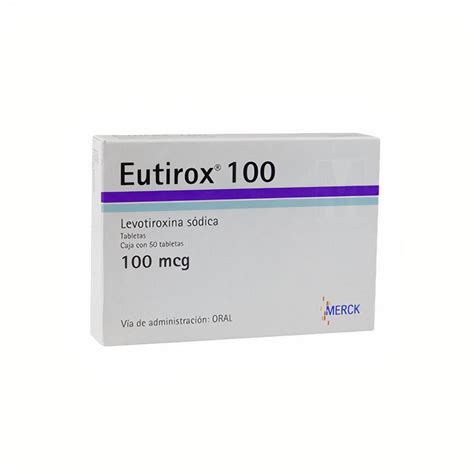 Eutirox Levotiroxina Sódica 100 Mcg Precio Rappi