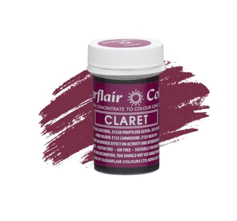 Sugarflair Claret Spectral Paste G Concentrated Food Colours