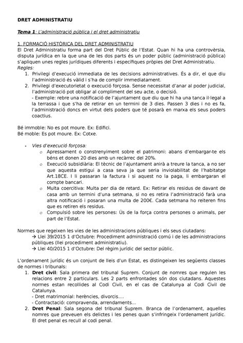 Tema Resumen Para Examen Dret Administratiu Tema L