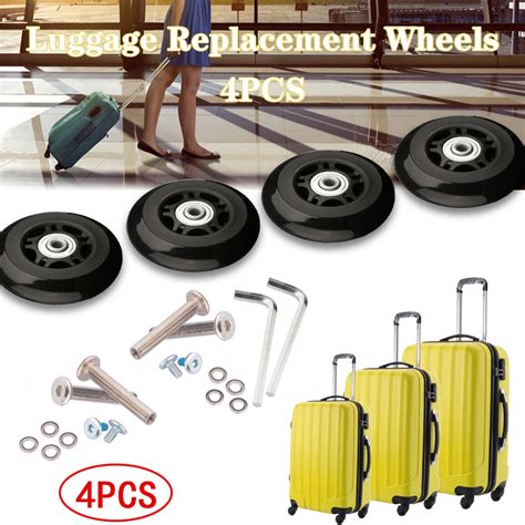 Pcs Luggage Wheel Replacement Kit With Screw Tool Diameter Mm