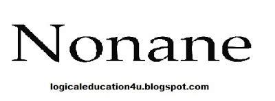 ISOMERS OF NONANE « LOGICAL EDUCATION 4U