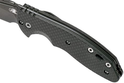 Rick Hinderer Xm Slippy Slicer Cv Black Dlc Carbonfiber Slipjoint