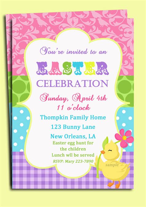 The top 25 Ideas About Easter Party Invitations - Home, Family, Style ...