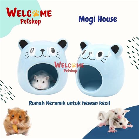 Jual Mogi House Rumah Keramik Hamster Hewan Kandang Hamster