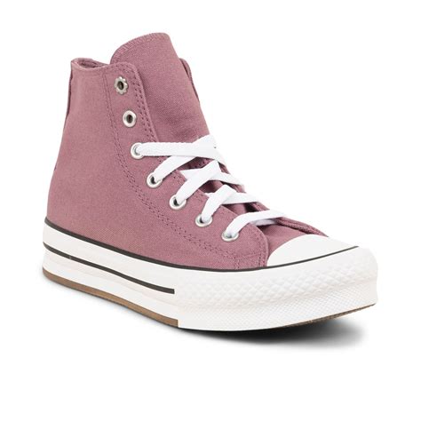 Baskets Ctas Platform Floral Converse Violet Fille Bessec Chaussures