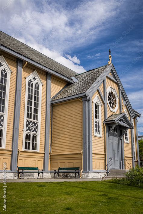 Tromso Cathedral (Tromsø domkirke), Tromso, Norway Stock Photo | Adobe ...