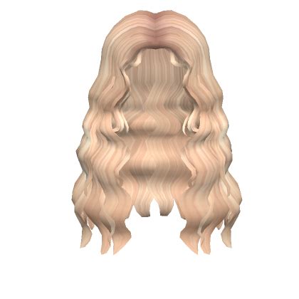 Super Wavy Hair In Blonde Roblox