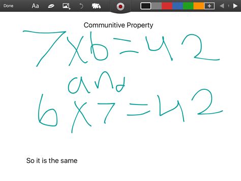 Andres' Learning: Commutative Property