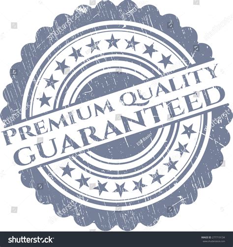 Premium Quality Guaranteed Rubber Stamp Stock Vector Royalty Free