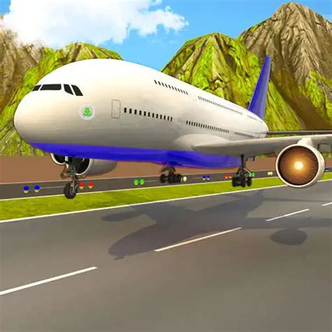 Flight Simulator Airplane Game online game with UptoPlay