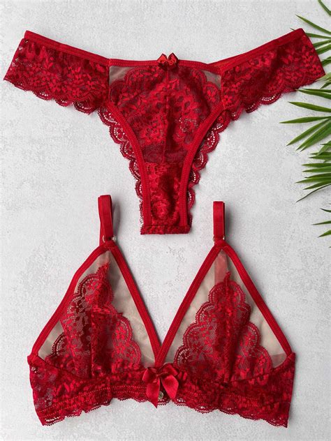 Conjunto De Lingerie Seduzione Vermelho Sem Bojo E Sem Aro Dolce Pecado