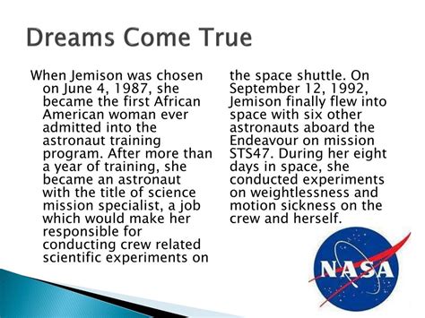 Ppt Mae C Jemison Powerpoint Presentation Free Download Id2563885