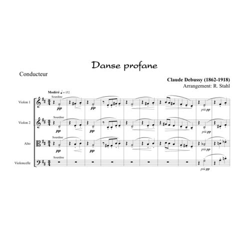 Debussy Danse Sacree Et Danse Profane Partitions En Ligne