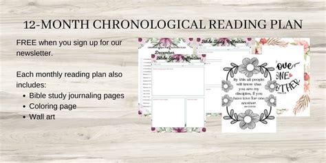 Free Chronological Bible Reading Plan – Hebrews 12 Endurance