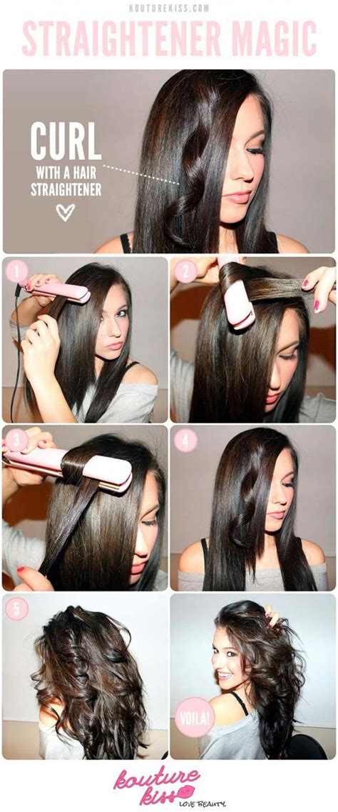 Hair Straightening Tutorials Diy Hair Straightener Curls Looking For