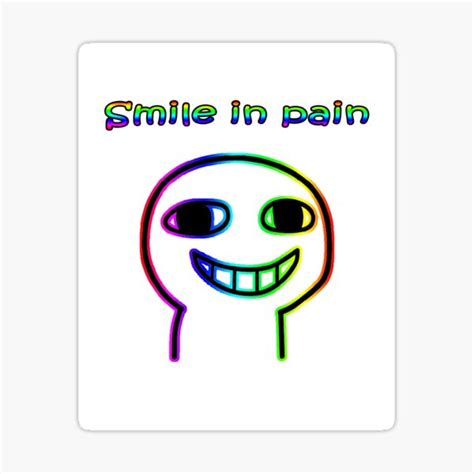 "hide the pain" Sticker for Sale by SuperBdesigners | Redbubble