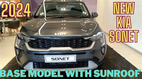 Kia Sonet Htk Optional New Varient Of Kia Sonet With Sunroof