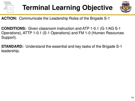 Role Of The Brigade S 1 Adjutant General Captains Career Course Ppt Download