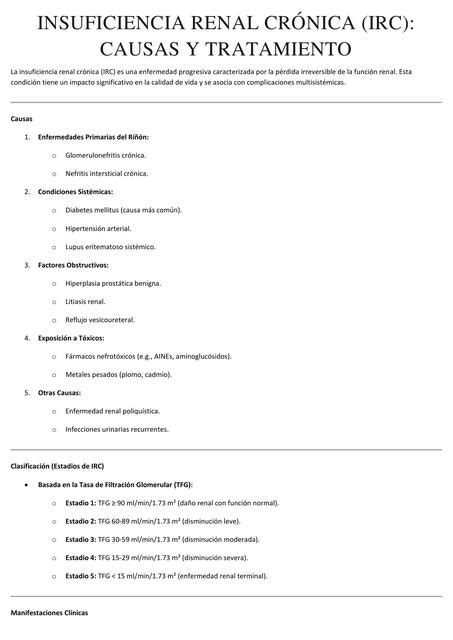 Insuficiencia Renal Crónica Celeste Codutti uDocz