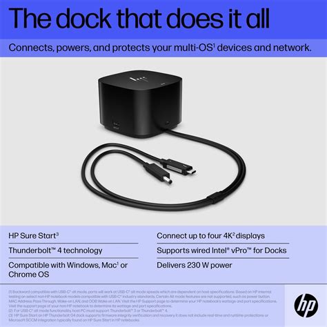 Hp Thunderbolt 280w G4 Docking Station Laptops Direct