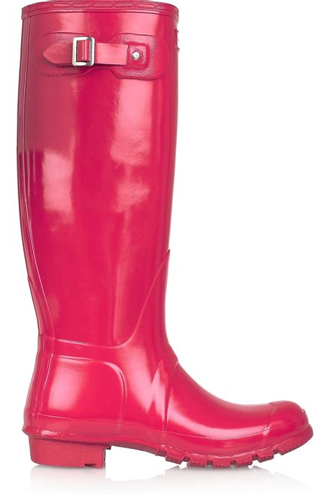 Hunter Original Tall Wellington Boots In Raspberry Red Lyst