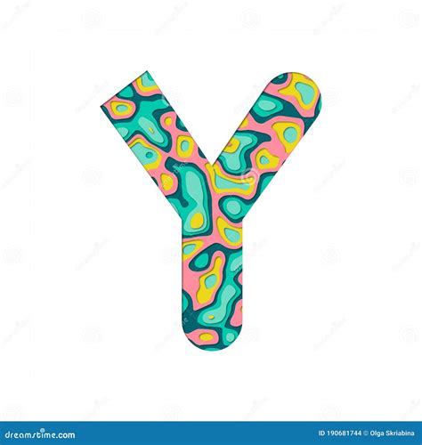 Paper Cut Out Letter Y Stock Illustration Illustration Of Figure