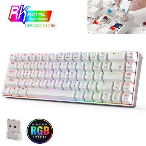 Royal Kludge Rk Pro Rk Rgb Hot Swap Mechanical Keyboard Ghz Wireless Bluetooth Wired