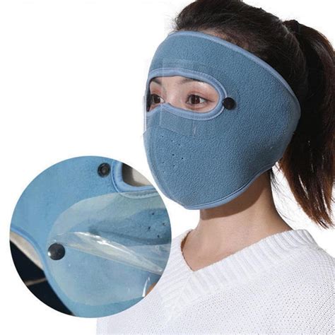 Buy Outdoor Full Face Mask Windproof Unisex Fleece Cycling Dust Masks