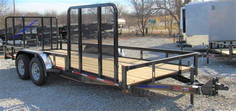 X Side Ramp Gate Tandem Utility Trailer Heartland Trailer Lawn