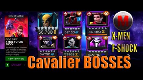 Cavalier Bosses X Men Future Marvel Contest Of Champions Youtube