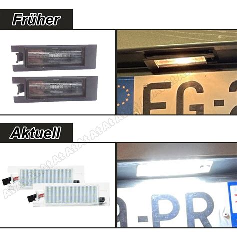 Led Kennzeichenbeleuchtung F R Opel Astra J H K Corsa C D Zafira B