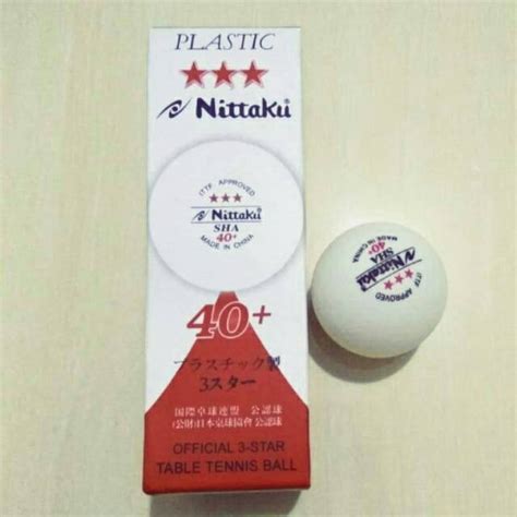 Jual Bola Tenis Meja Ping Pong Nittaku Isi Bintang Warna Putih