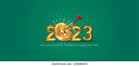 2023 Number Golden Money Dollar Coin Stock Vector (Royalty Free ...